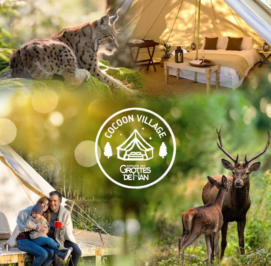 Cocoon Village - Glamping - Domaine Des Grottes De Han Rochefort Bagian luar foto